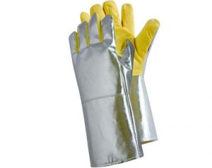 Rękawice metalizowane 5-palcowe żaroodporne